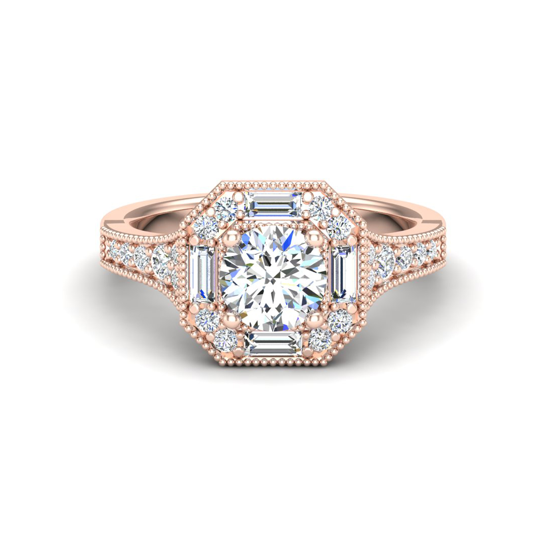 Willa Halo Engagement Ring